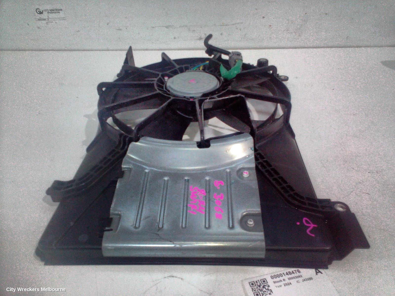 SUZUKI SWIFT FAN, UZ, RADIATOR FAN, 1.2, PETROL, MHEV, 12/2023 ONWARDS