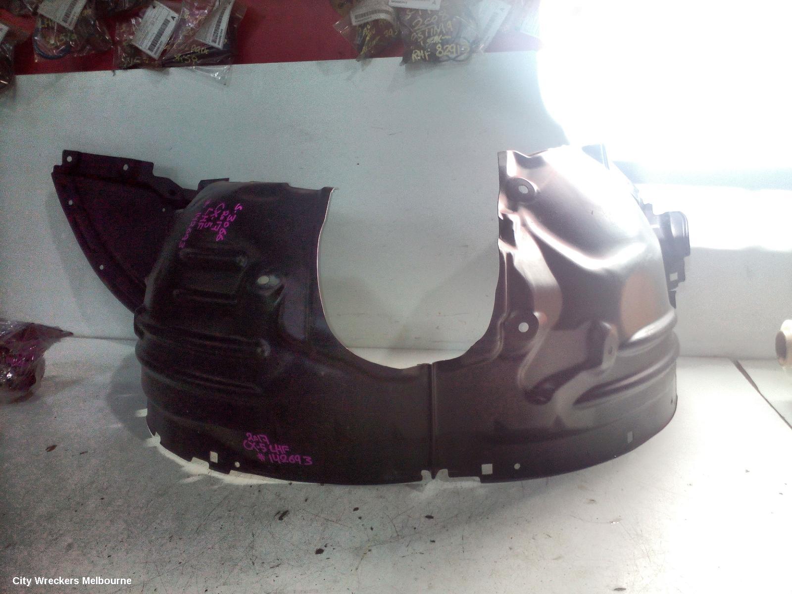 MAZDA CX5 LEFT GUARD LINER, FRONT, KF, 02/2017 - 08/2021