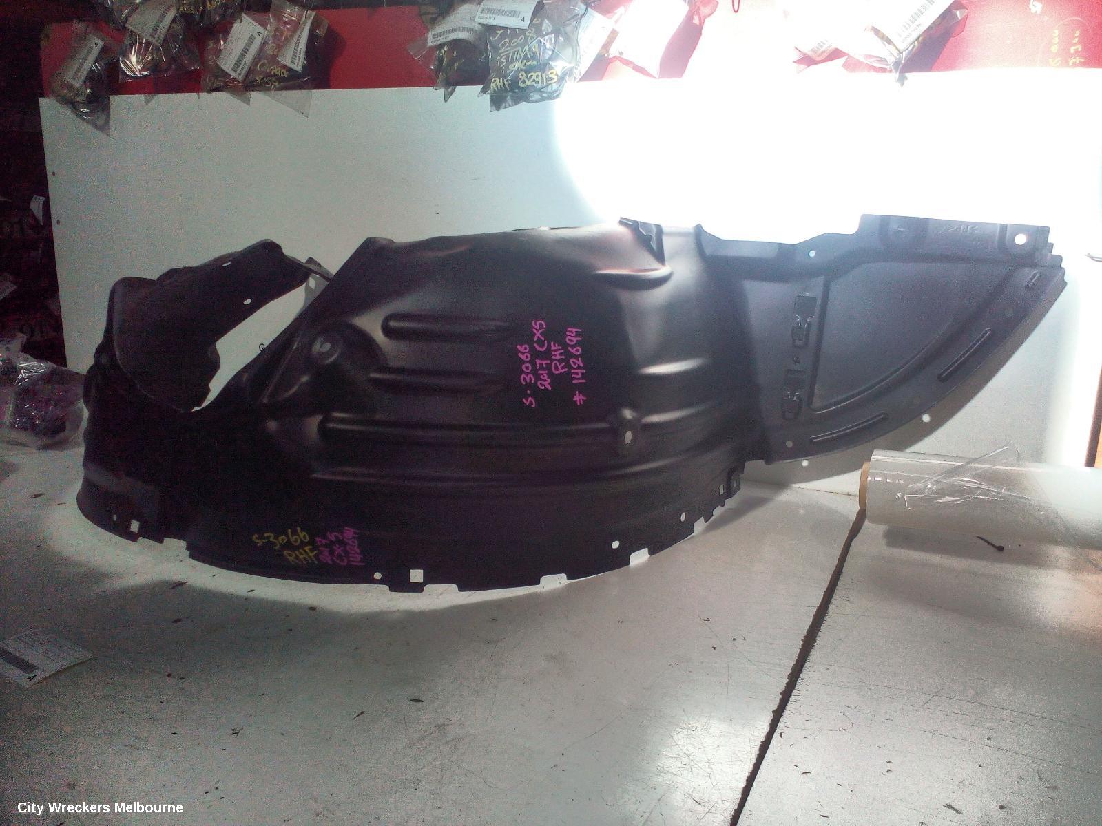 MAZDA CX5 RIGHT GUARD LINER, FRONT, KF, 02/2017 - 08/2021
