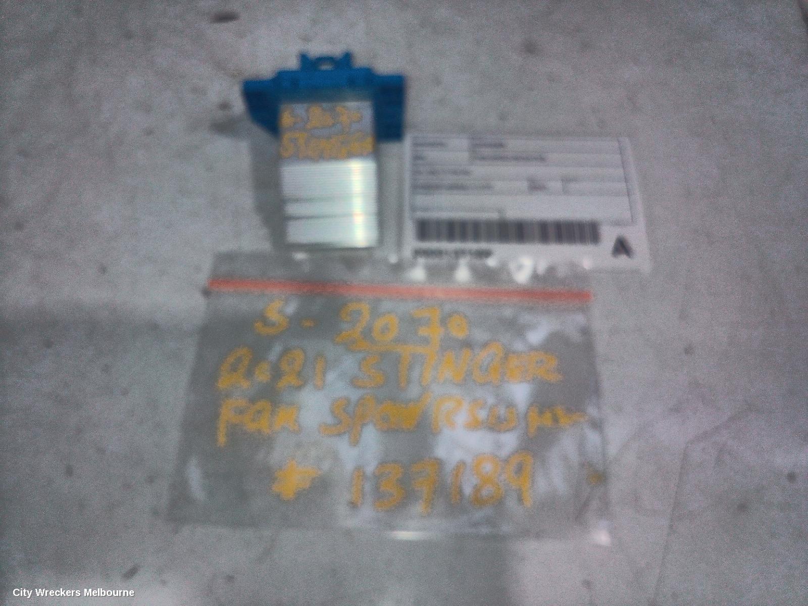 KIA STINGER FAN SPEED RESISTOR, CK, 06/2017 - 04/2023