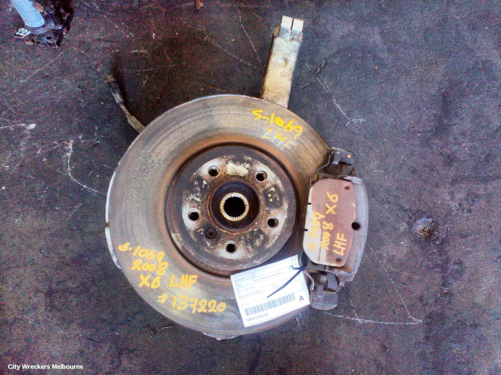 BMW X6 LEFT FRONT HUB ASSEMBLY, E71, 07/2008 - 04/2012