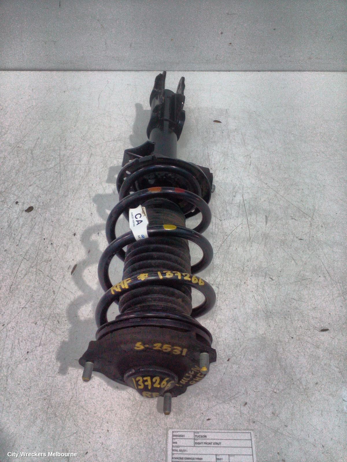 HYUNDAI TUCSON RIGHT FRONT STRUT, NX4, 02/2021 ONWARDS