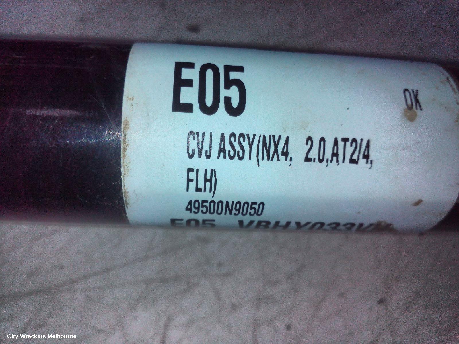 HYUNDAI TUCSON LEFT DRIVESHAFT, NX4, FRONT, 02/2021 ONWARDS