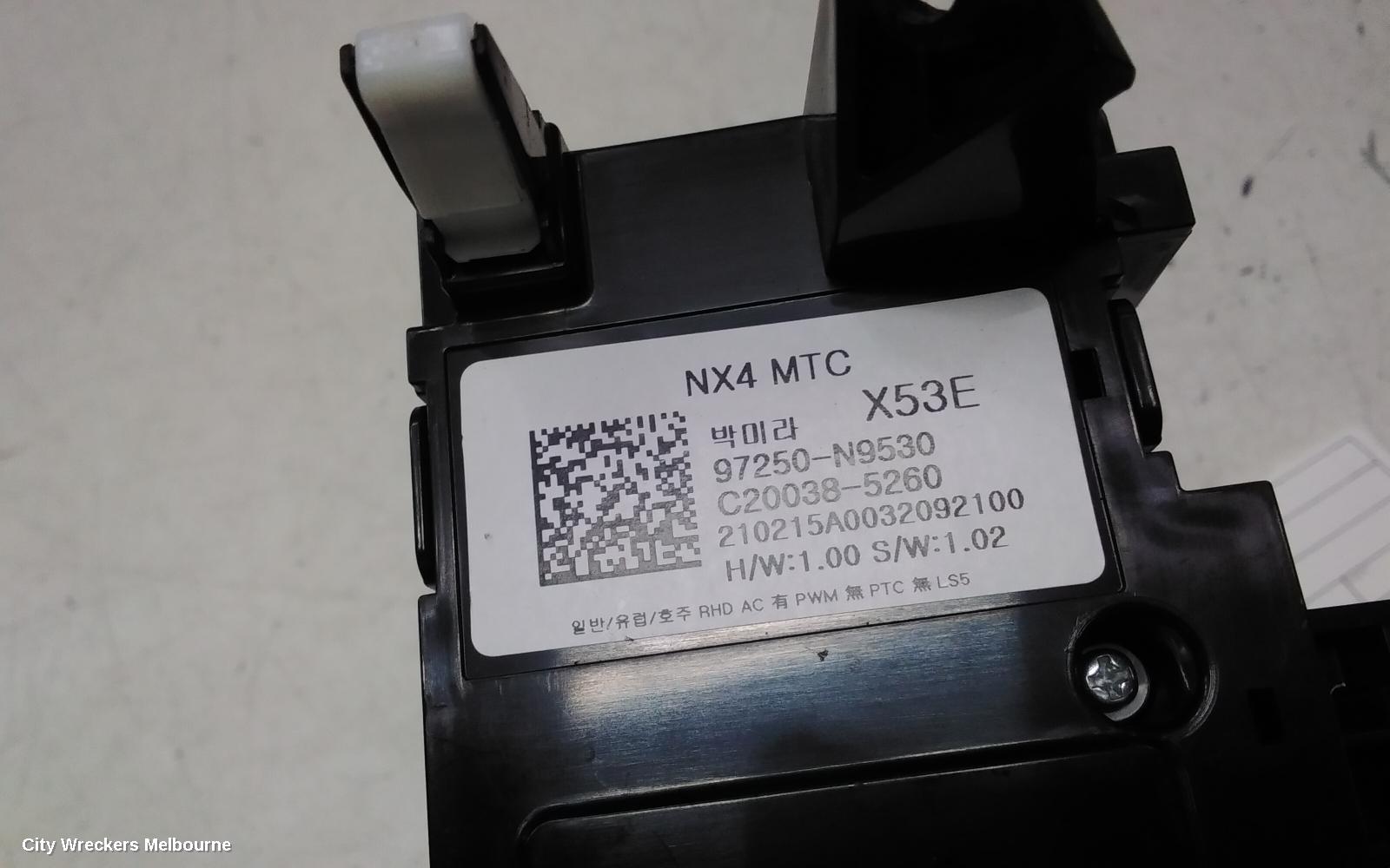 HYUNDAI TUCSON HEATER/AC CONTROLS, NON SAT NAV TYPE, NX4, 02/2021 ONWARDS