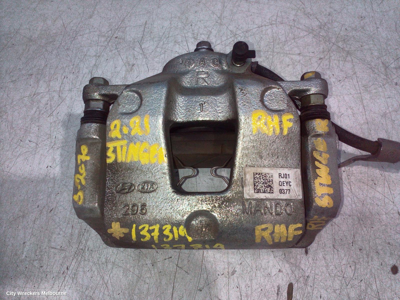 KIA STINGER CALIPER, RH FRONT, 320MM, CK, 06/2017 - 04/2023