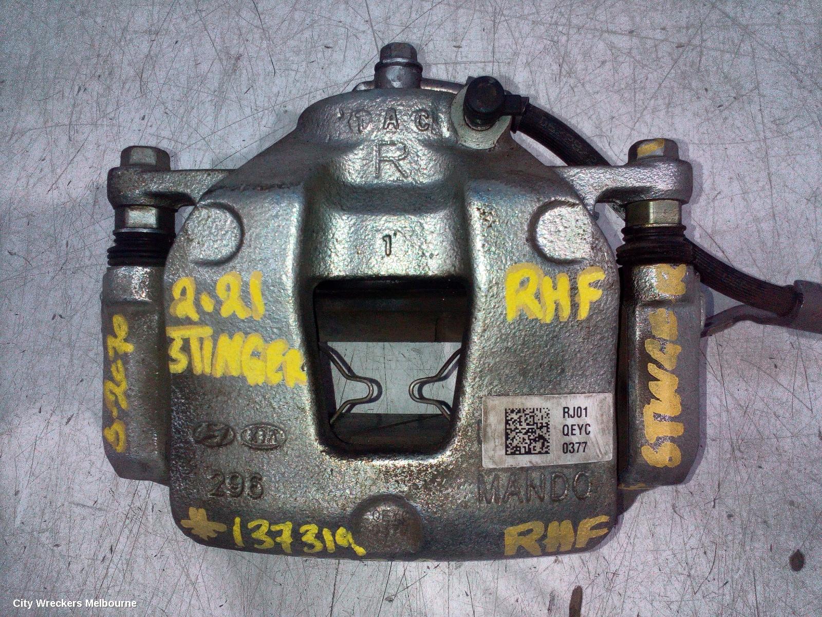 KIA STINGER CALIPER, RH FRONT, 320MM, CK, 06/2017 - 04/2023