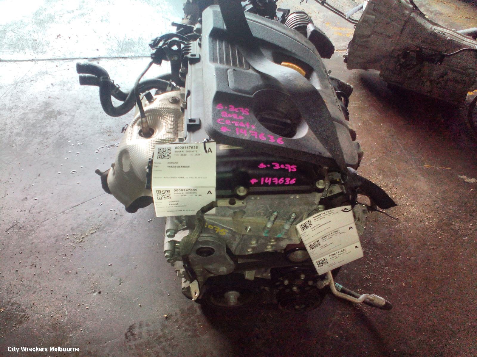 KIA CERATO ENGINE, PETROL, 2.0, G4NA, BD, 04/2018 - 09/2024