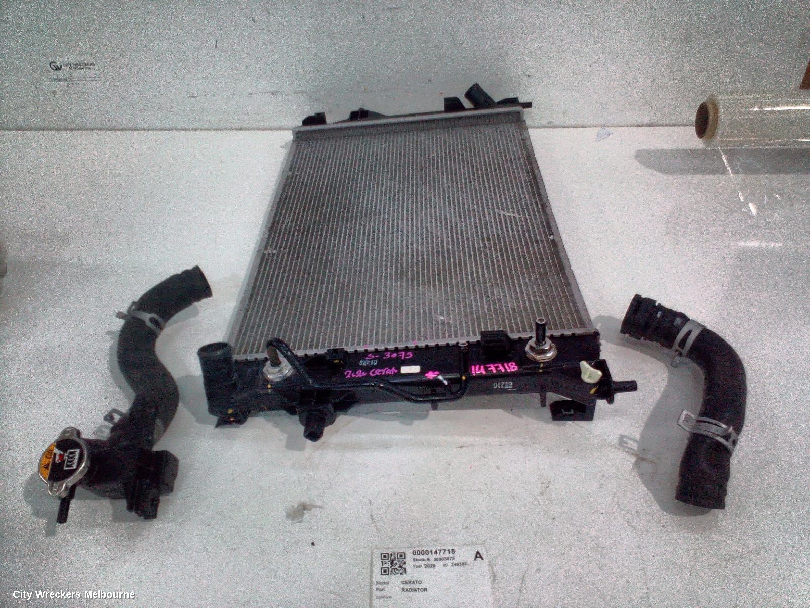 KIA CERATO RADIATOR, AUTO, 2.0, PETROL, BD, 04/2018 - 09/2024