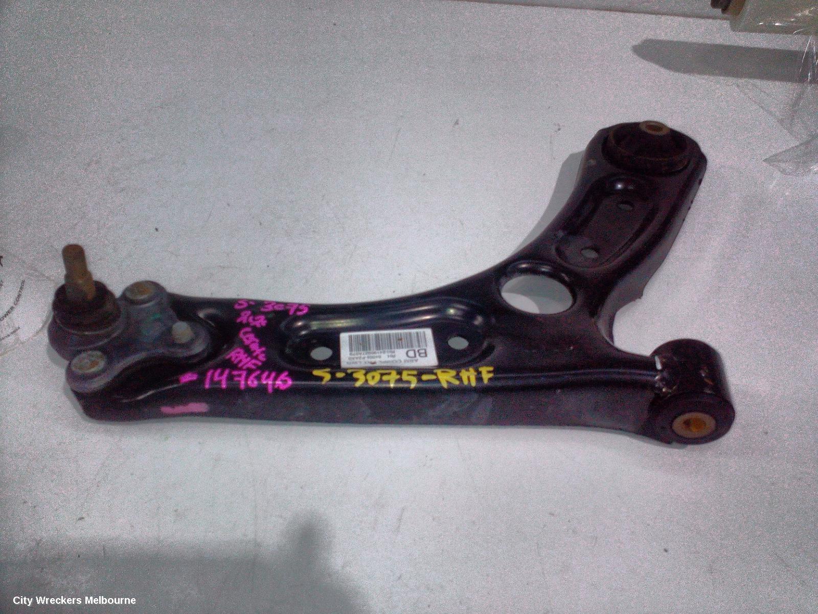 KIA CERATO RIGHT FRONT LOWER CONTROL ARM, BD, SEDAN/HATCH, 04/2018 - 09/2024