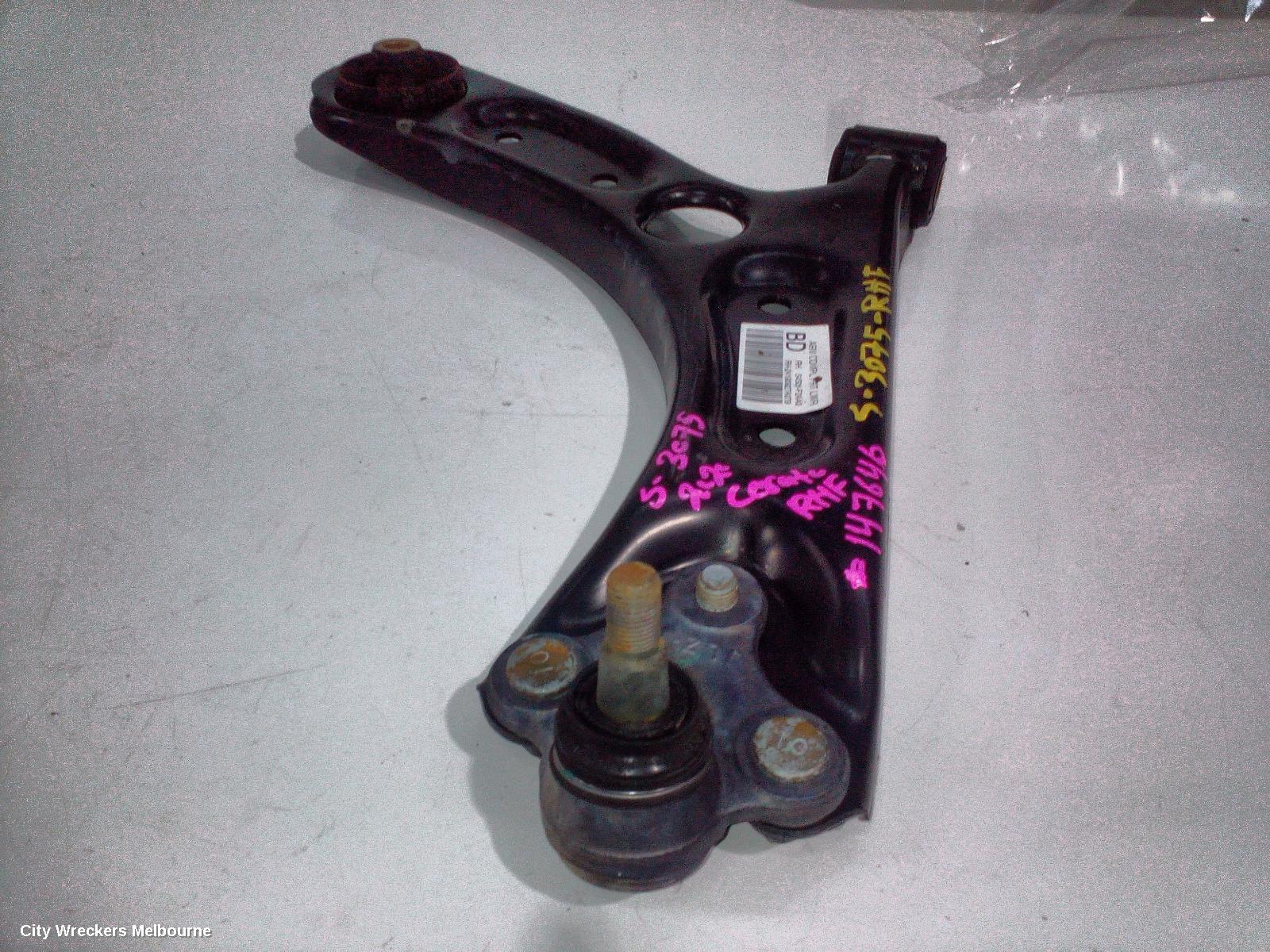 KIA CERATO RIGHT FRONT LOWER CONTROL ARM, BD, SEDAN/HATCH, 04/2018 - 09/2024