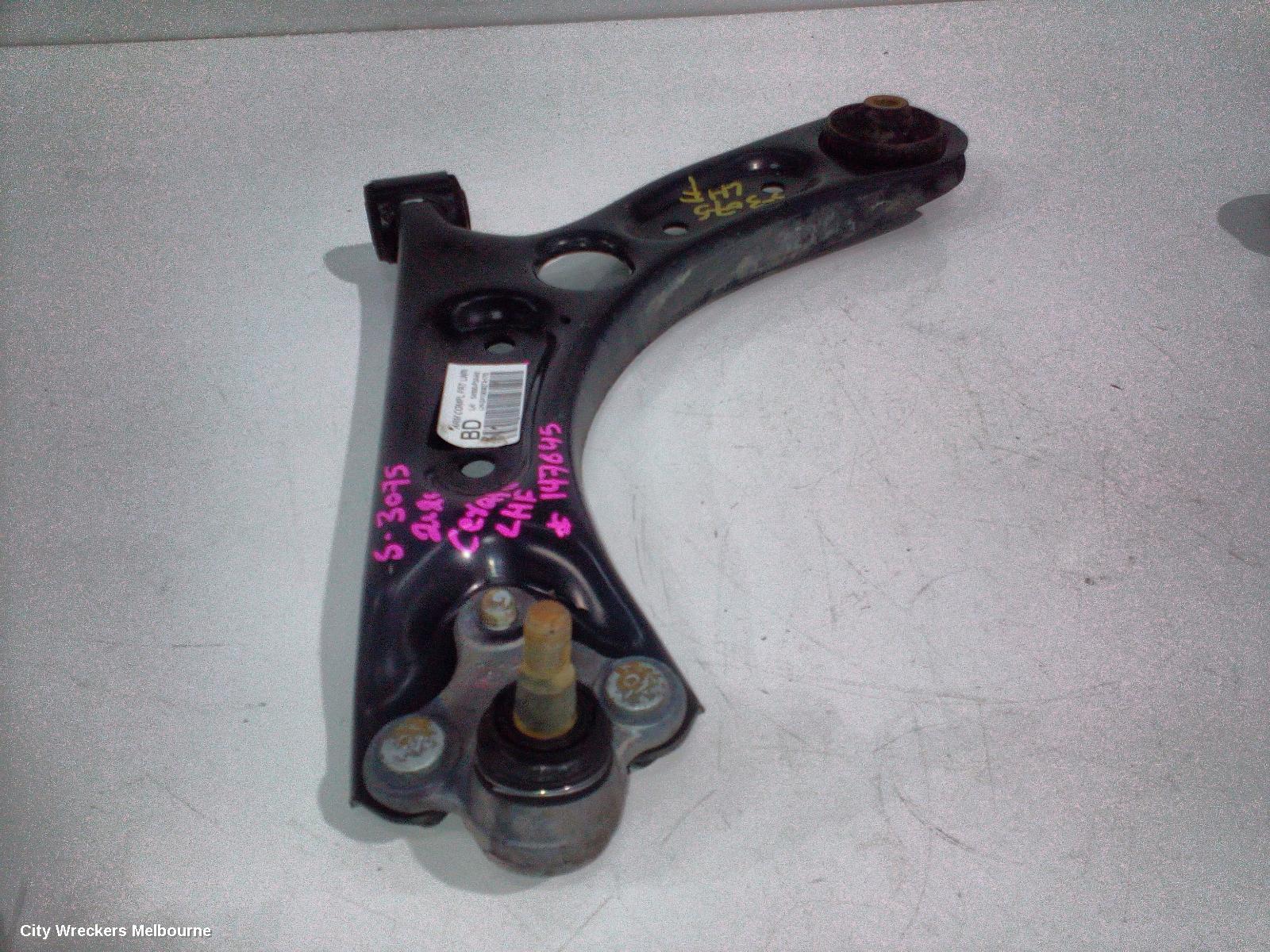 KIA CERATO LEFT FRONT LOWER CONTROL ARM, BD, SEDAN/HATCH, 04/2018 - 09/2024