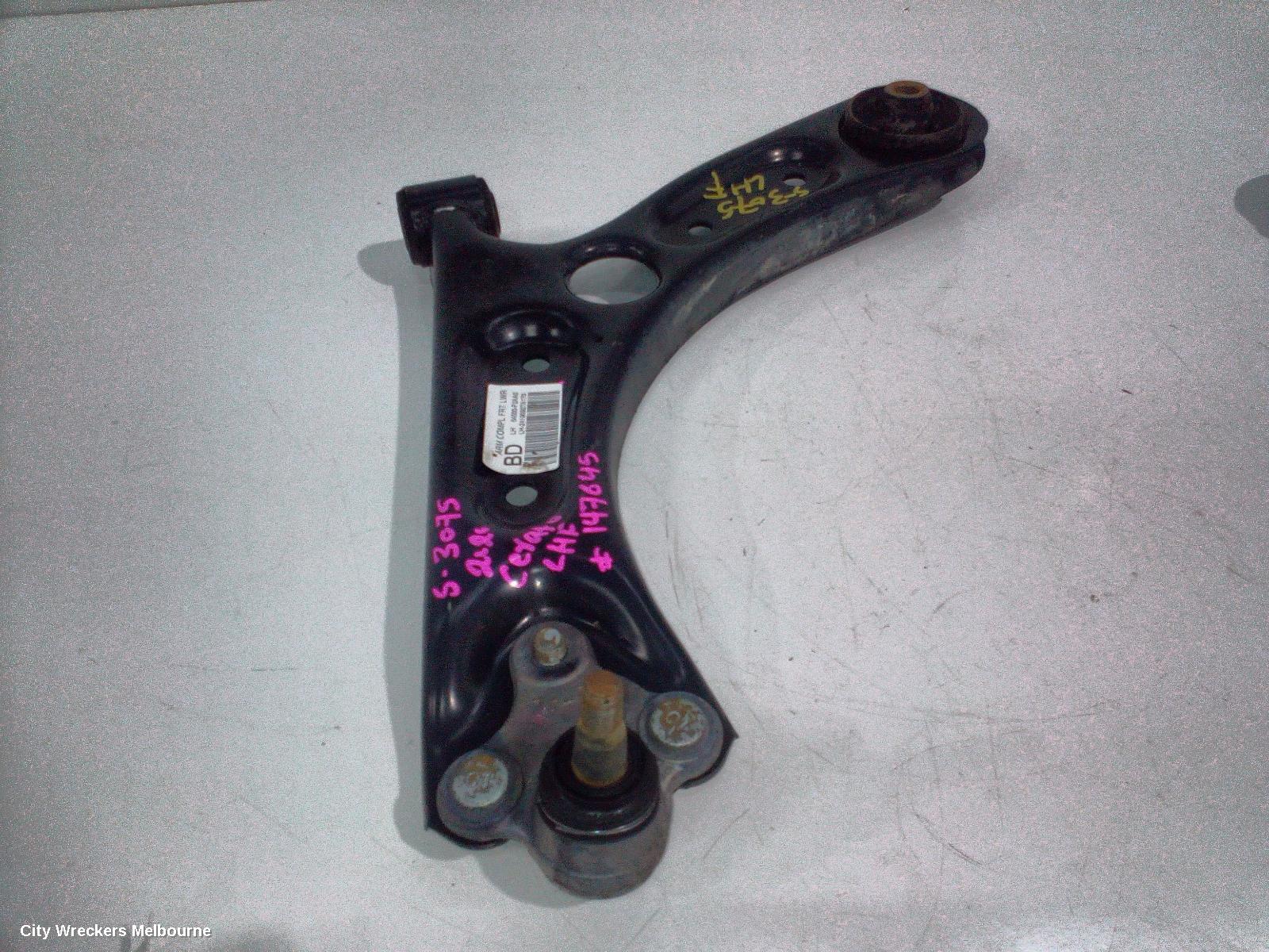 KIA CERATO LEFT FRONT LOWER CONTROL ARM, BD, SEDAN/HATCH, 04/2018 - 09/2024