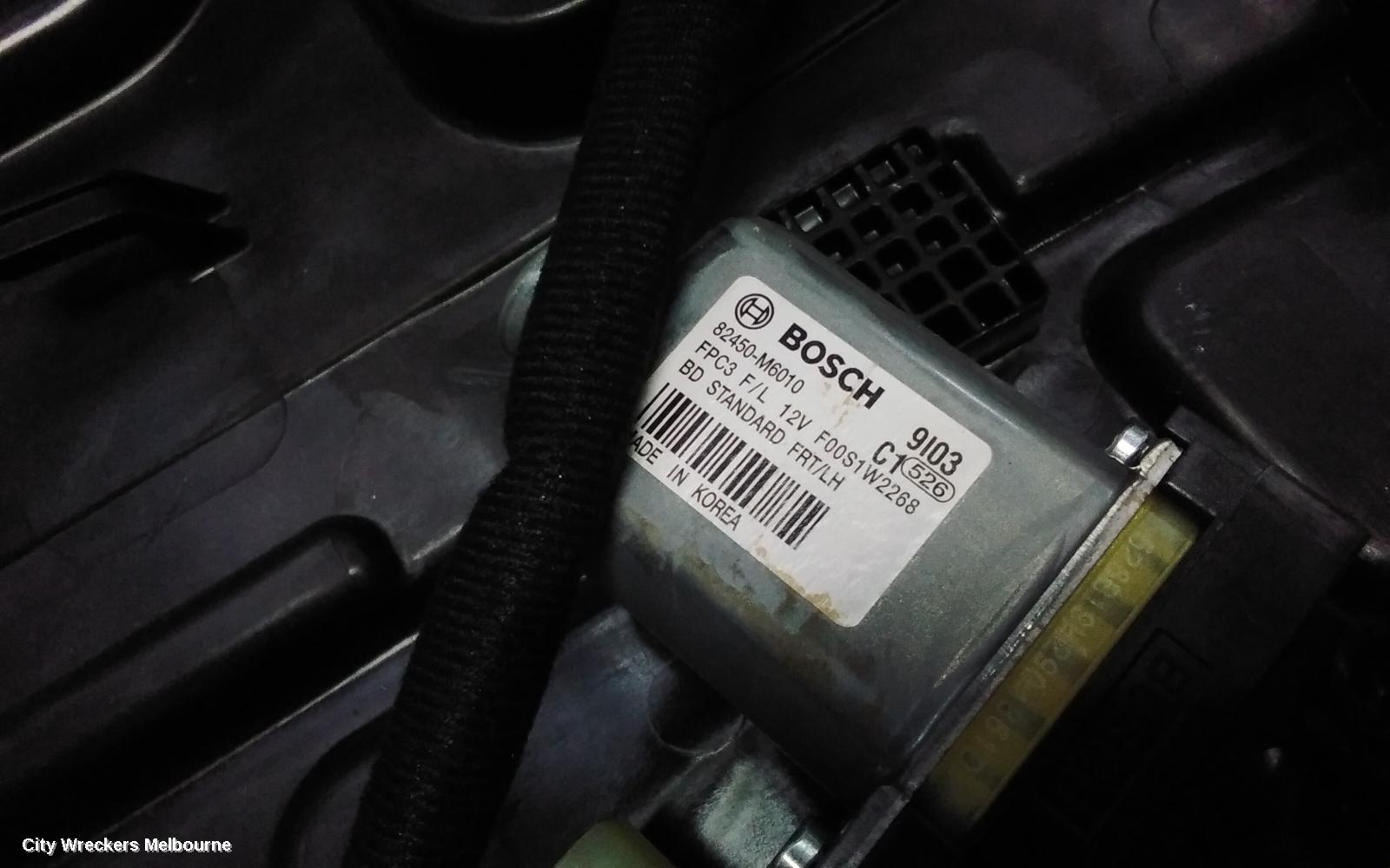 KIA CERATO LEFT FRONT WINDOW REG/MOTOR, BD, SEDAN/HATCH, DOOR REG ASSY (REG AND MOTOR), 04/2018 - 09/2024