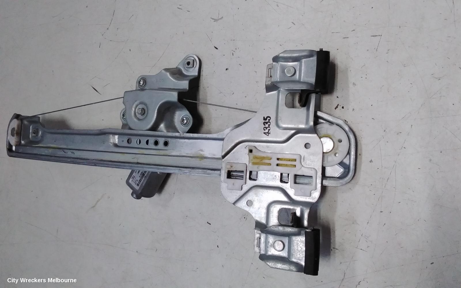 HOLDEN TRAX LEFT REAR WND REG/MOTOR, TJ SERIES, DOOR REG ASSY (REG AND MOTOR), 08/2013 - 12/2020
