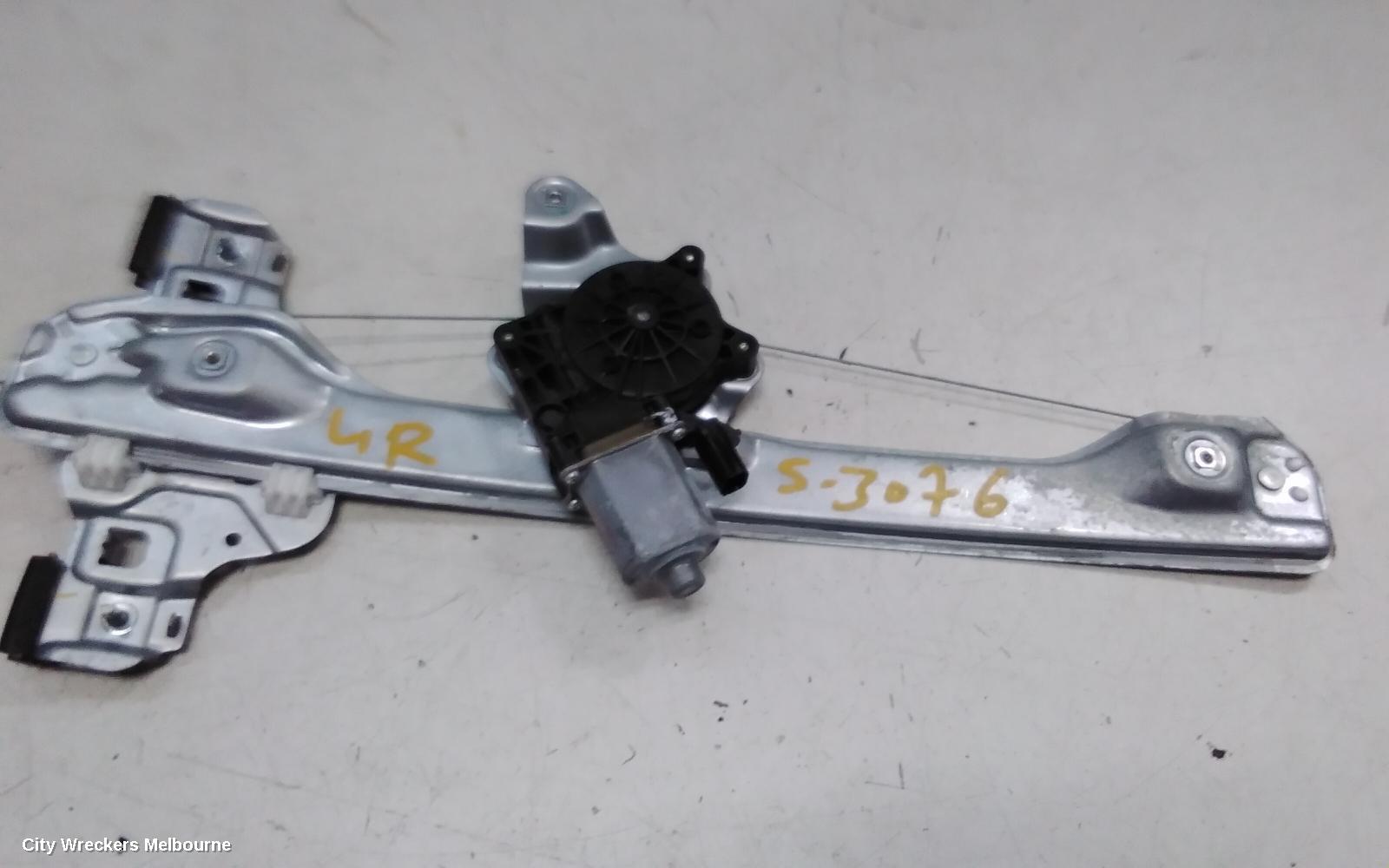HOLDEN TRAX LEFT REAR WND REG/MOTOR, TJ SERIES, DOOR REG ASSY (REG AND MOTOR), 08/2013 - 12/2020