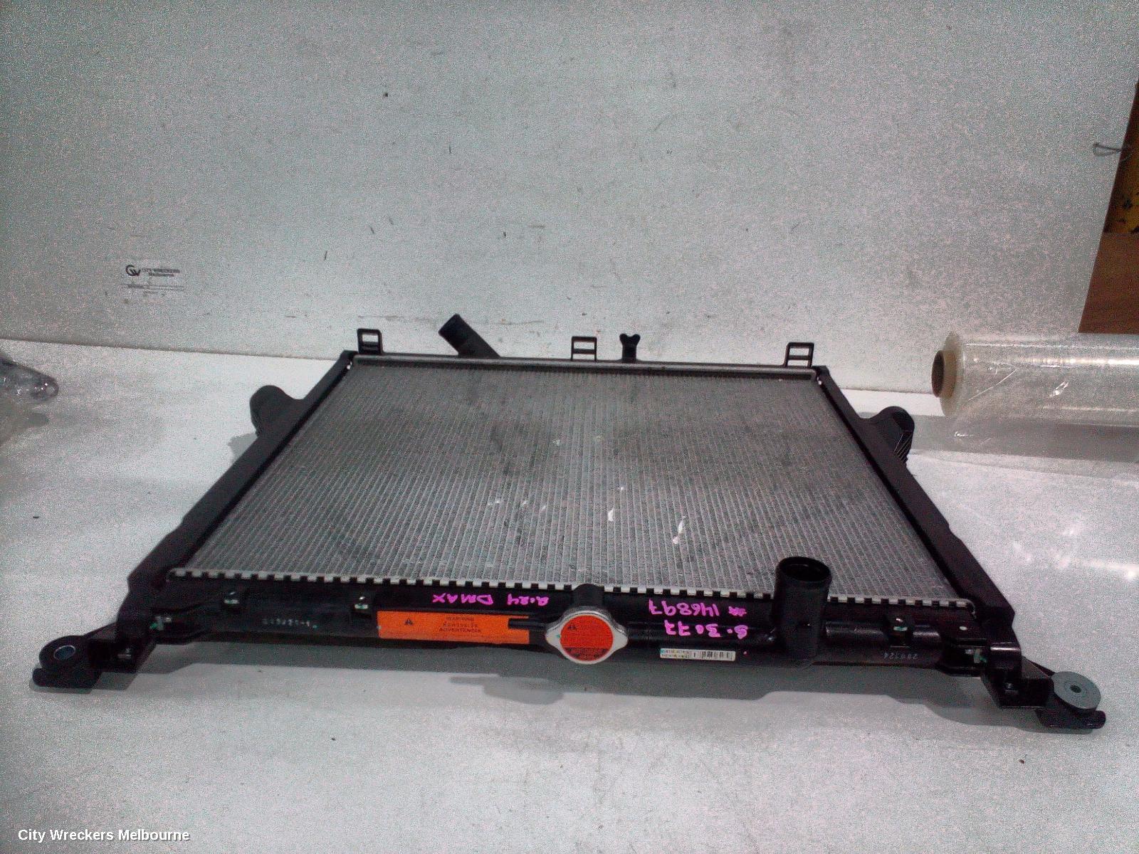 ISUZU DMAX RADIATOR, AUTO/MANUAL, 1.9, DIESEL, RG, 07/2021 ONWARDS