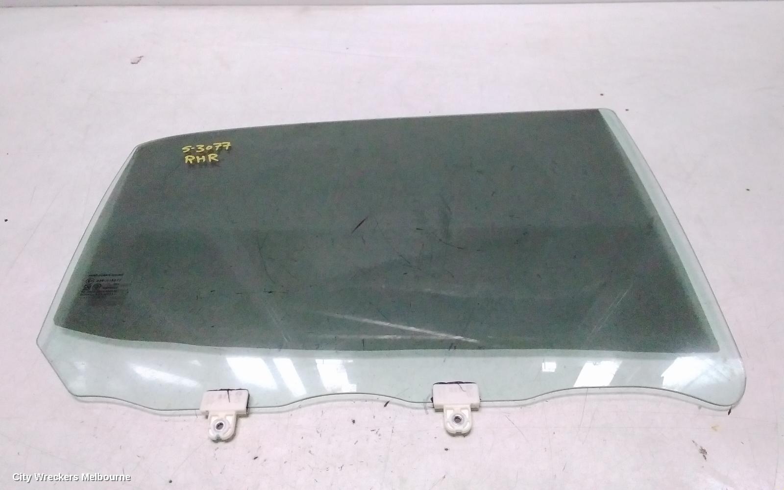 ISUZU DMAX RIGHT REAR DOOR WINDOW, RG, DUAL CAB, 07/2020 ONWARDS