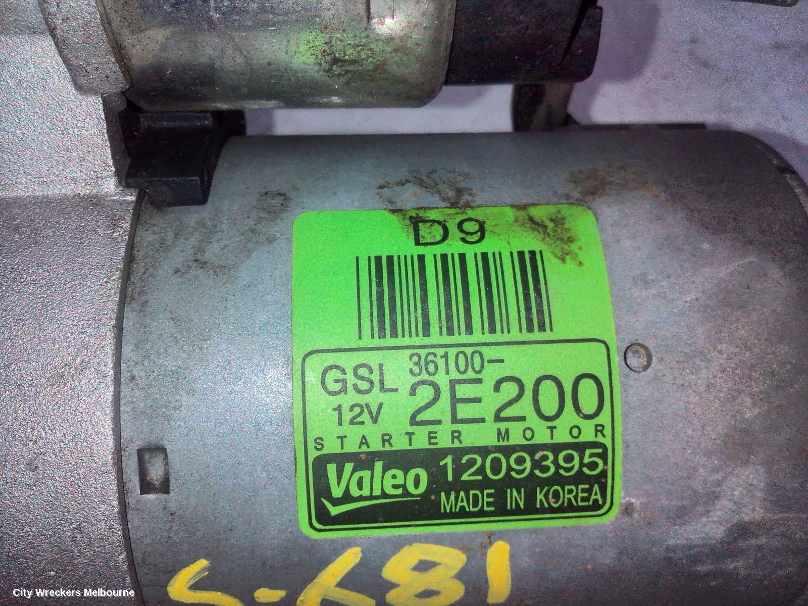 KIA SPORTAGE STARTER, PETROL, 2.0, G4NA, QL, 10/2015 - 08/2021