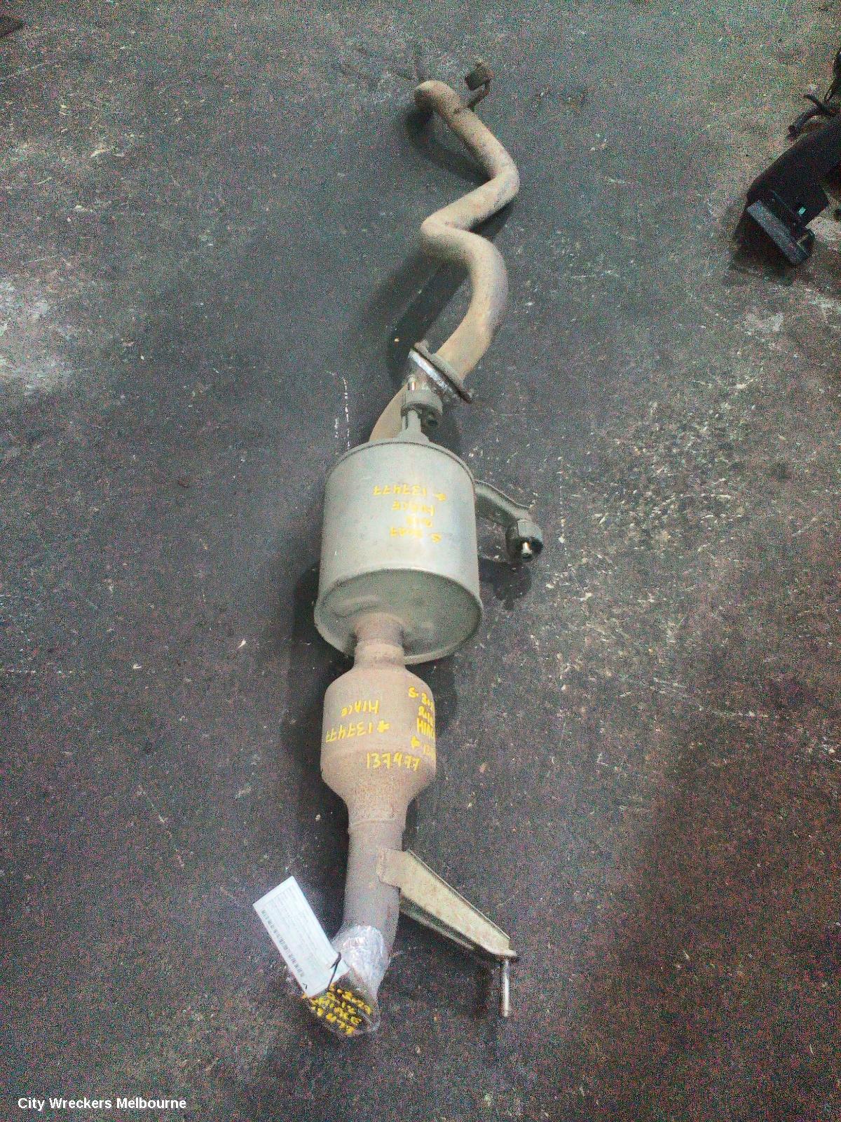 TOYOTA HIACE CATALYTIC CONVERTER, UNDER CAR-CAT TYPE, 3.0, DIESEL, KDH, 08/2010 - 06/2016