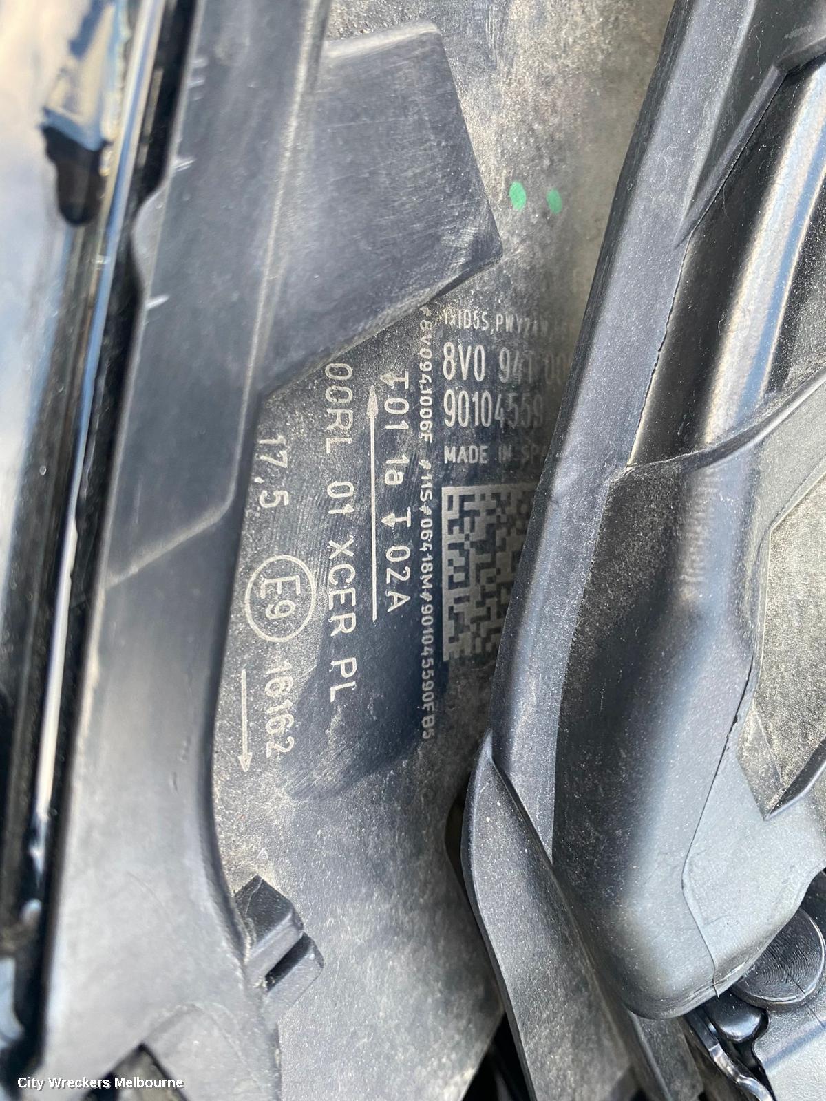 AUDI A3 SUNVISOR, 8V, RH SIDE, 05/2013 - 10/2020