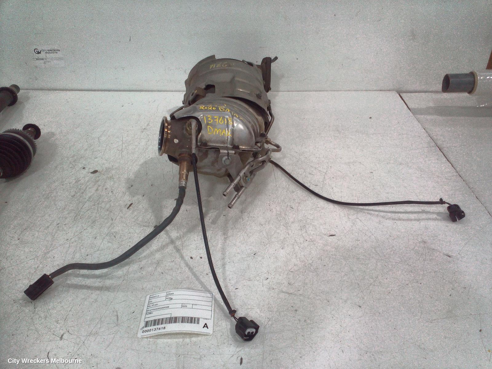 ISUZU DMAX PARTICULATE FILTER/DPF, DIESEL, 3.0, TURBO, RG, 07/2020 ONWARDS