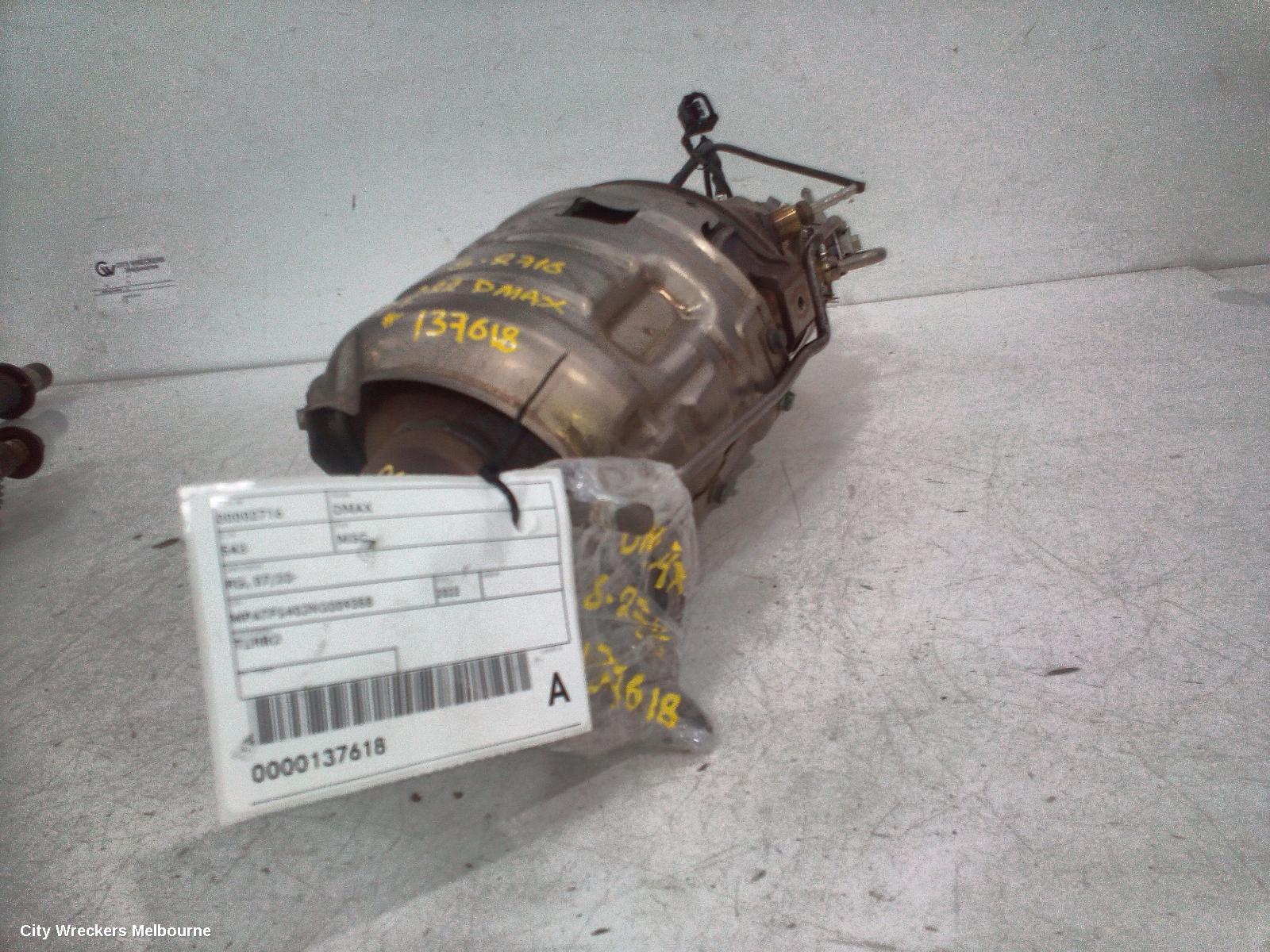 ISUZU DMAX PARTICULATE FILTER/DPF, DIESEL, 3.0, TURBO, RG, 07/2020 ONWARDS