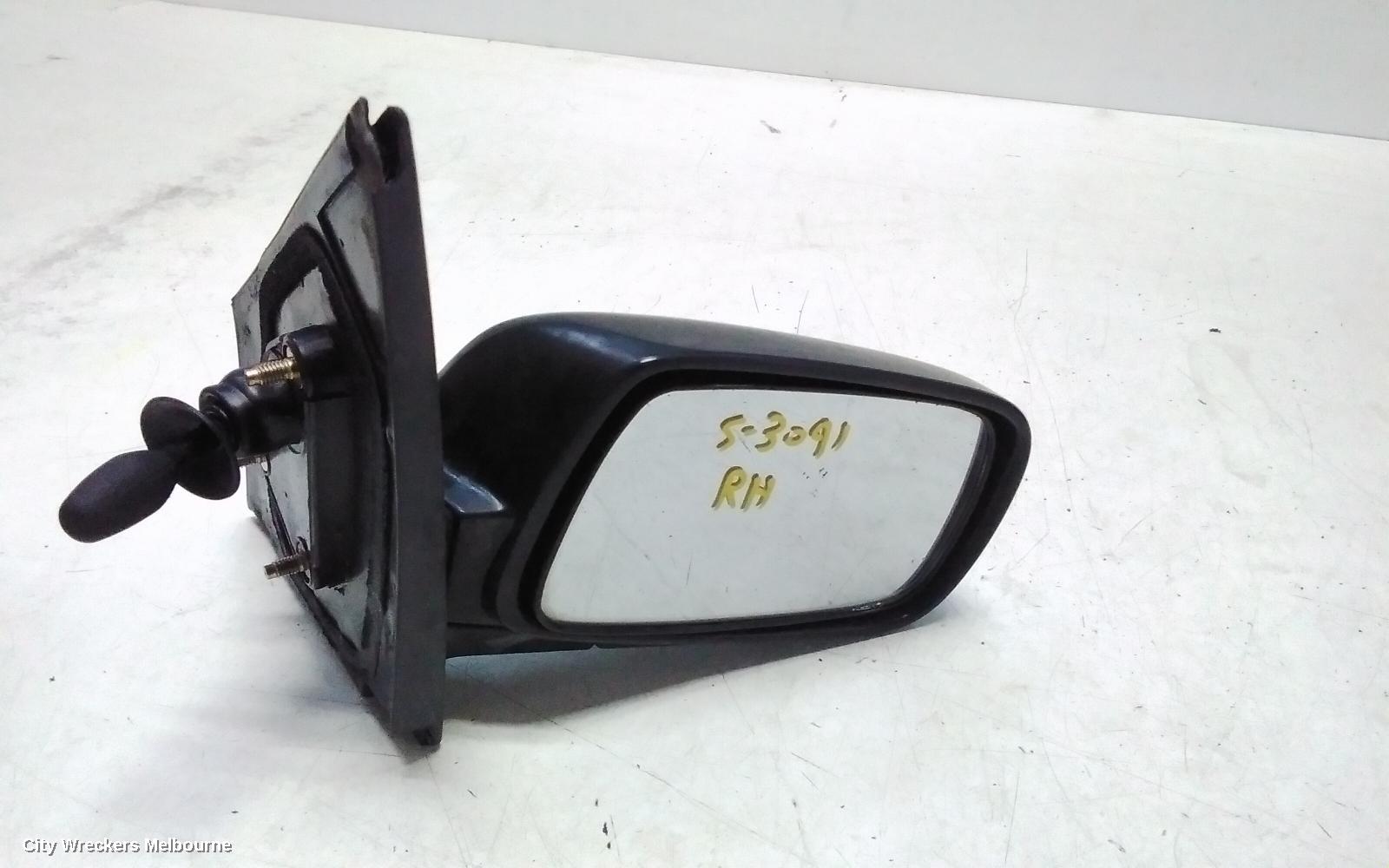 TOYOTA ECHO RIGHT DOOR MIRROR, NCP10R, MAN, 10/1999 - 09/2005