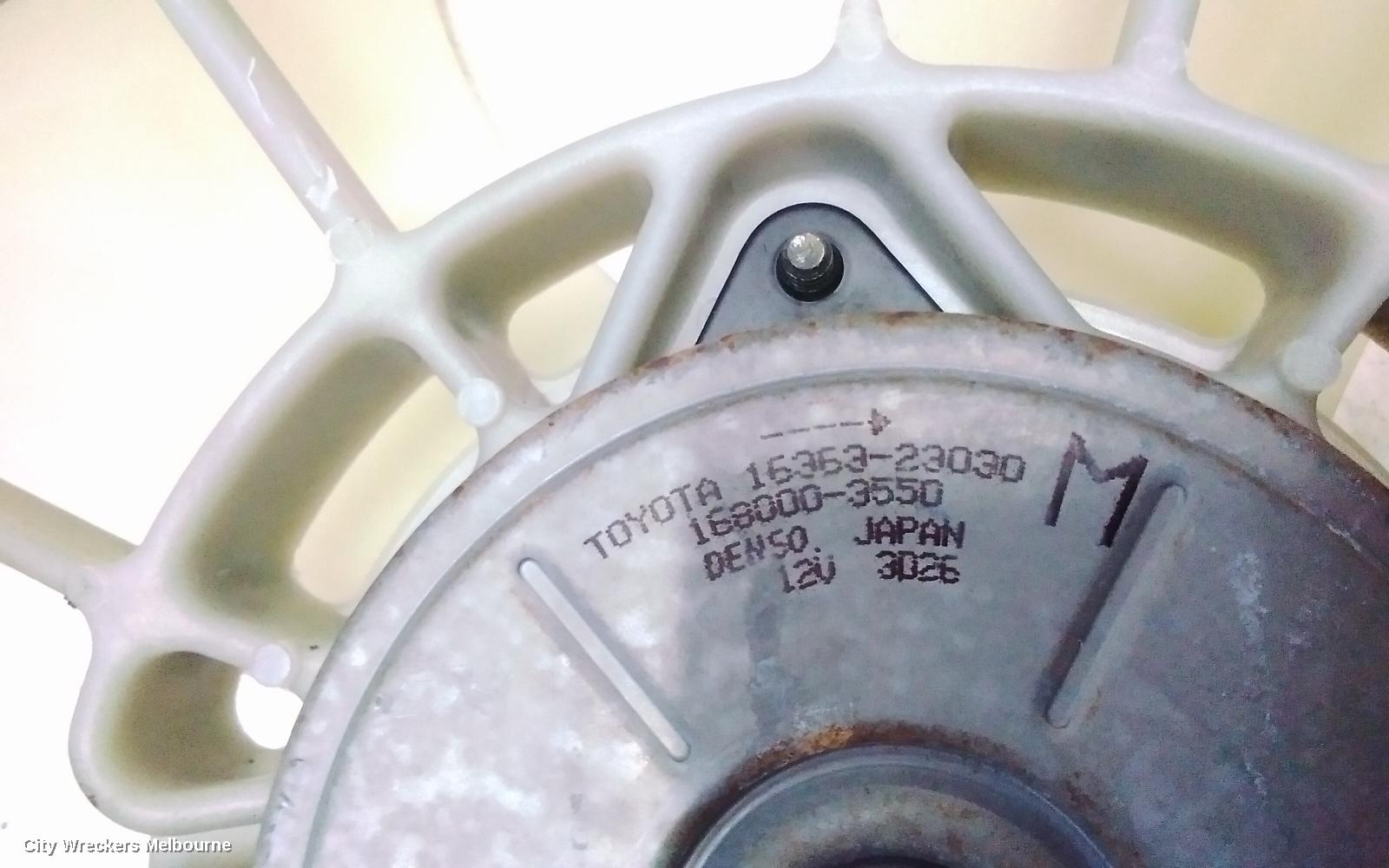 TOYOTA ECHO FAN, RADIATOR FAN AND SHROUD, NCP10R, 10/1999 - 09/2005