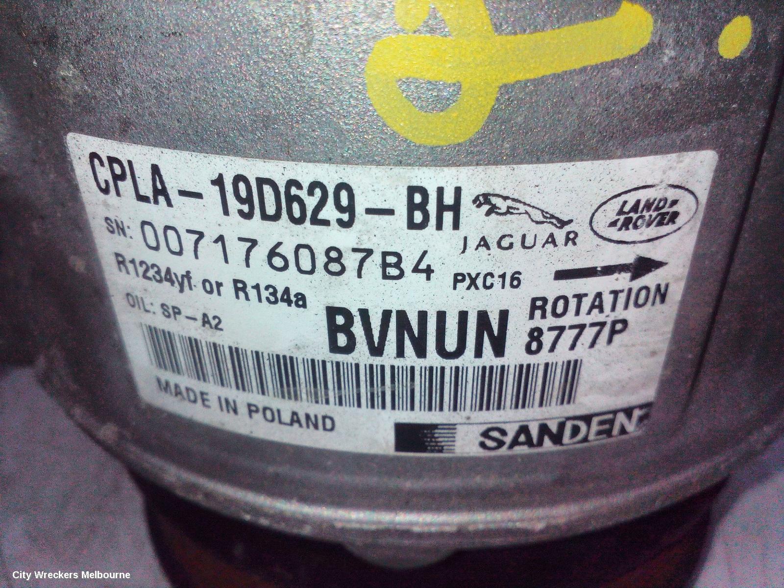 LAND ROVER RANGEROVER VELAR A/C COMPRESSOR, L560, 05/2017 ONWARDS