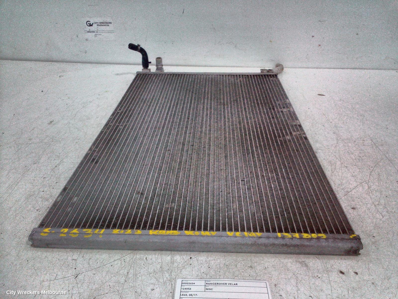 LAND ROVER RANGEROVER VELAR, L560, 05/2017 ONWARDS, GX73-8K230-BB  RADIATOR: 137805