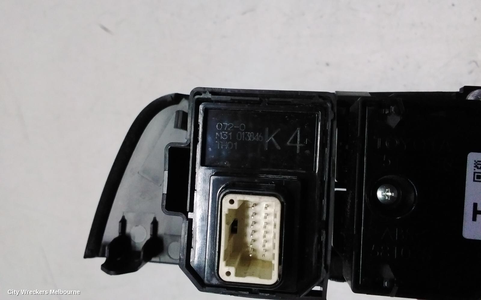 TOYOTA COROLLA CROSS PWR DR WIND SWITCH, XG10, RH FRONT (MASTER SWITCH), 01/2022 ONWARDS