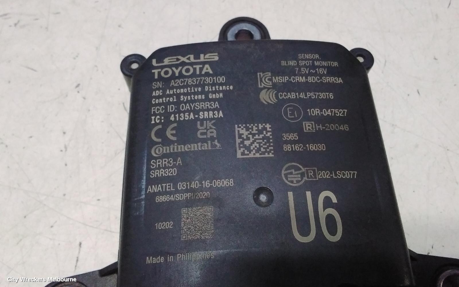 TOYOTA COROLLA CROSS REVERSE CAMERA, XG10, BLIND SPOT MONITOR SENSOR (RH REAR BEHIND BUMPER), 01/2022 ONWARDS
