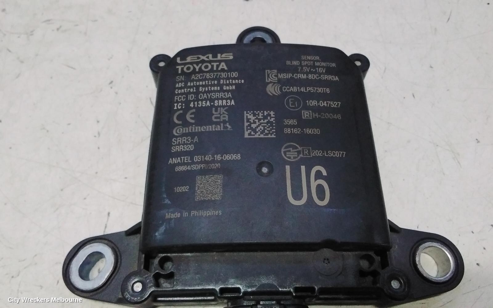 TOYOTA COROLLA CROSS REVERSE CAMERA, XG10, BLIND SPOT MONITOR SENSOR (RH REAR BEHIND BUMPER), 01/2022 ONWARDS