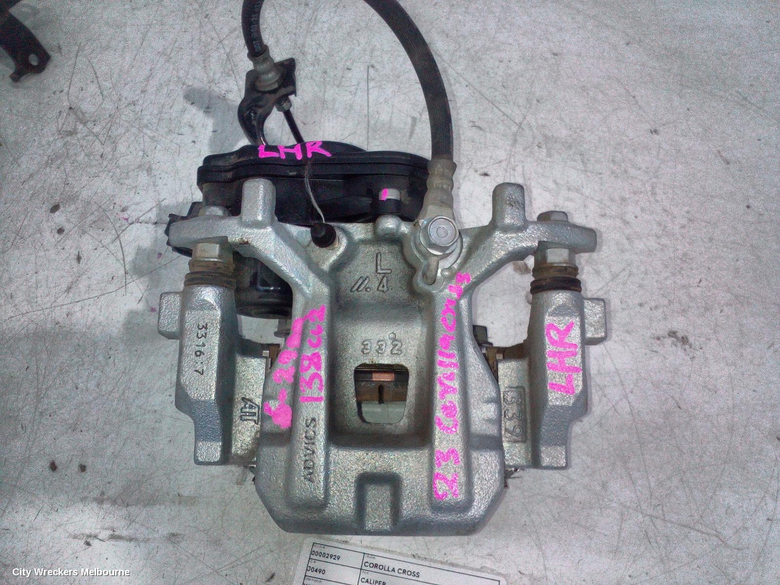 TOYOTA COROLLA CROSS CALIPER, XG10, LH REAR, 01/2022 ONWARDS