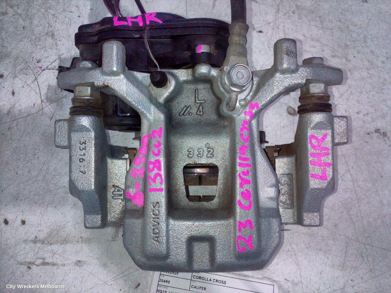 TOYOTA COROLLA CROSS CALIPER, XG10, LH REAR, 01/2022 ONWARDS