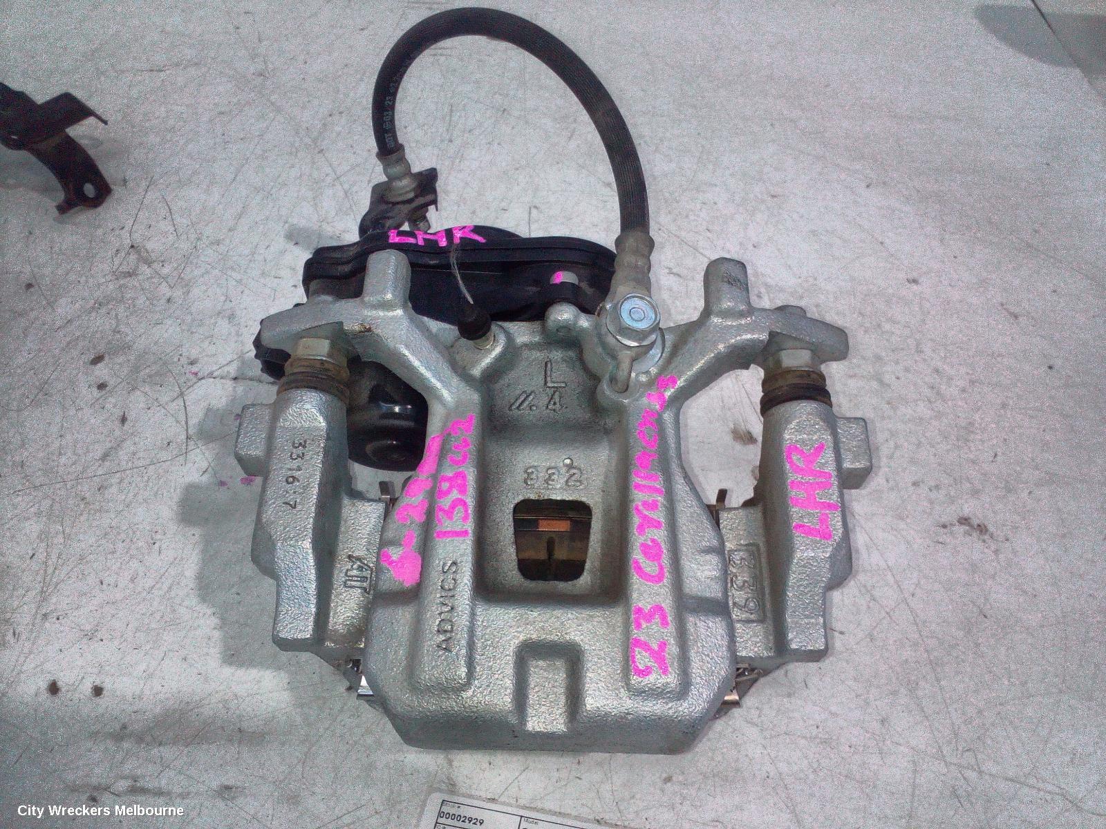 TOYOTA COROLLA CROSS CALIPER, XG10, LH REAR, 01/2022 ONWARDS