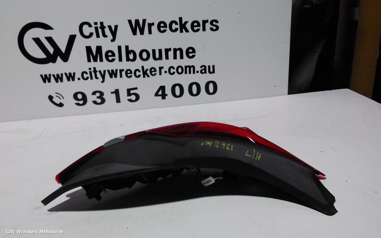 HOLDEN INSIGNIA LEFT TAILLIGHT, GA, 06/2015 - 01/2017
