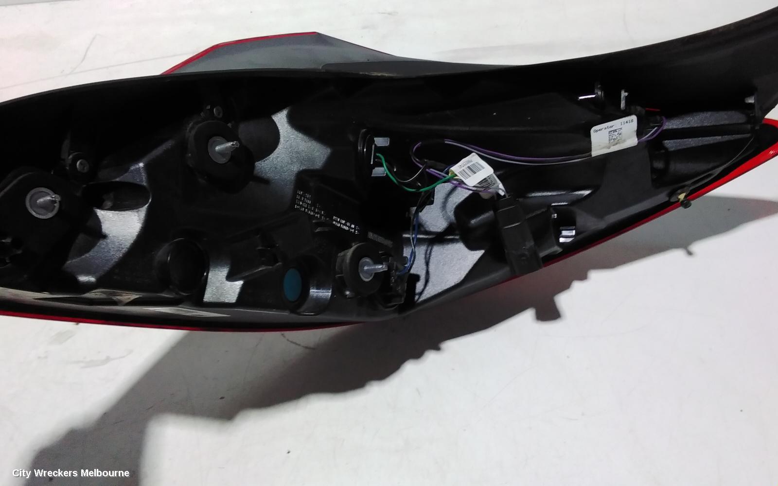 HOLDEN INSIGNIA LEFT TAILLIGHT, GA, 06/2015 - 01/2017