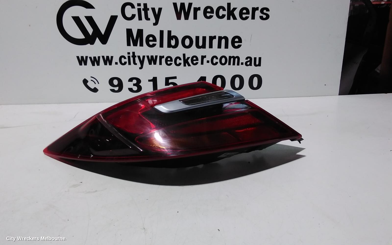 HOLDEN INSIGNIA LEFT TAILLIGHT, GA, 06/2015 - 01/2017