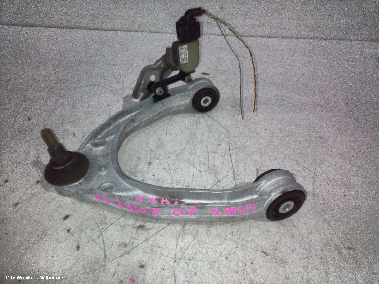 AUDI Q7 LEFT FRONT UPPER CONTROL ARM, 4L, 09/2006 - 08/2015