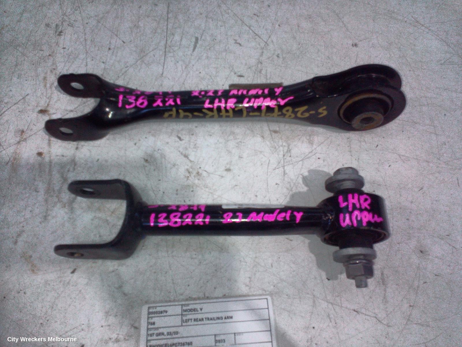 TESLA MODEL Y LEFT REAR TRAILING ARM, 1ST GEN, UPPER CONTROL ARM-REAR, 03/2022 - 02/2025