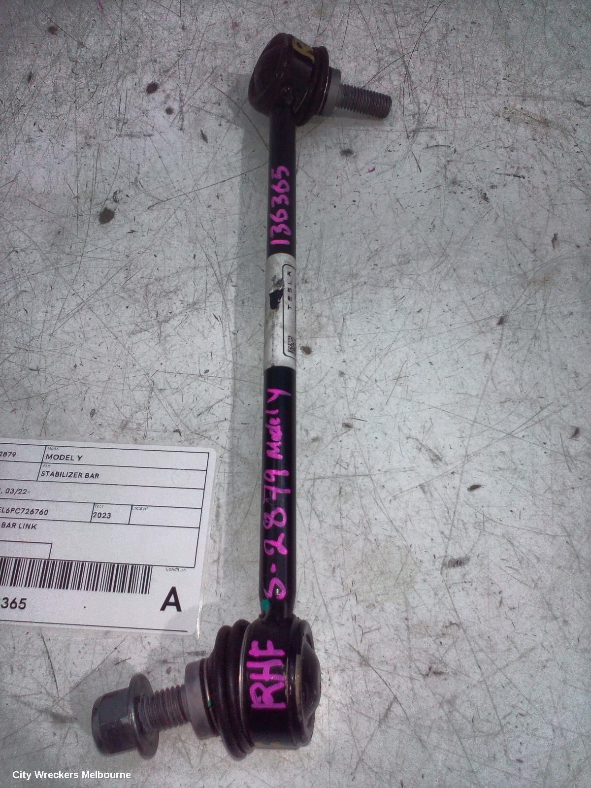 TESLA MODEL Y STABILISER BAR, 1ST GEN, 03/2022 ONWARDS