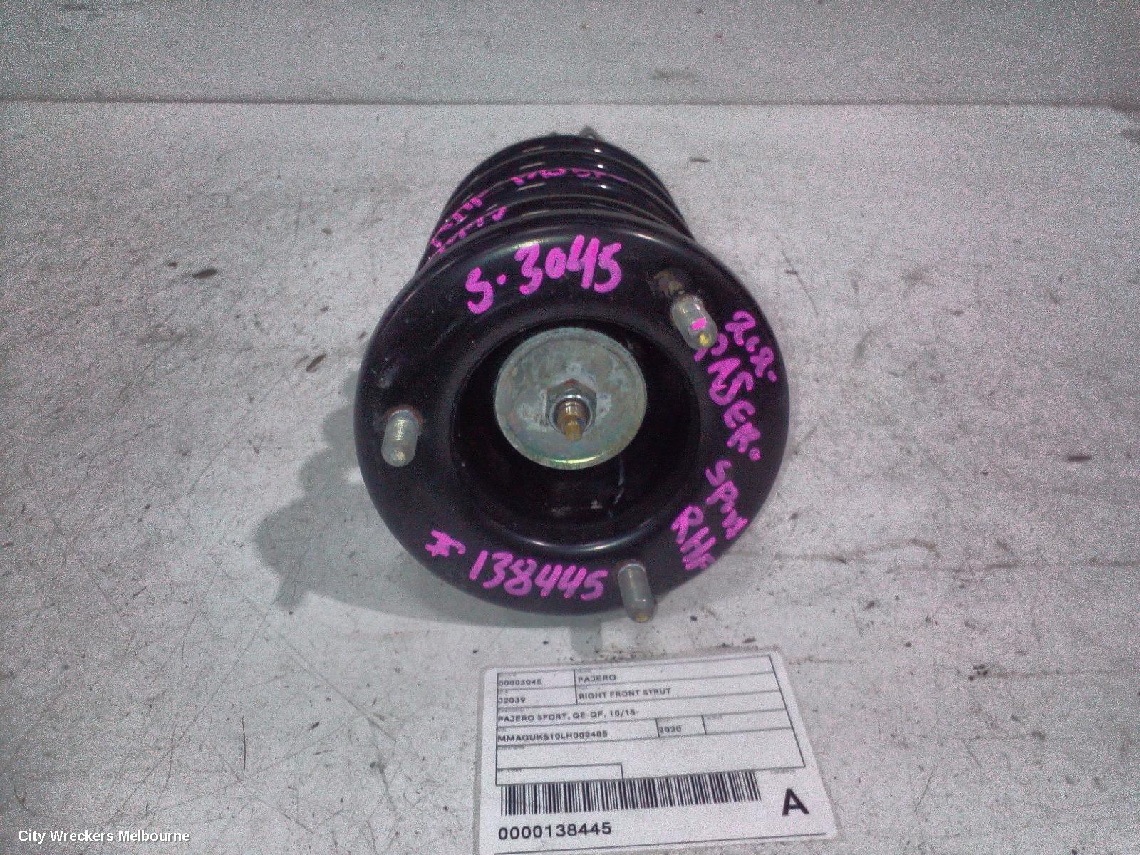 MITSUBISHI PAJERO RIGHT FRONT STRUT, PAJERO SPORT, QE-QF, 10/2015 ONWARDS