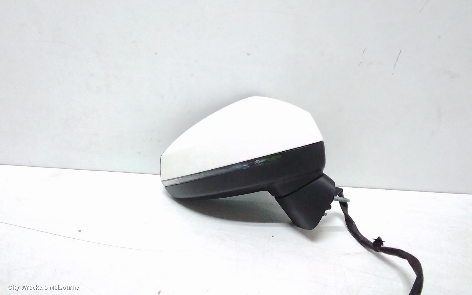 AUDI A3 RIGHT DOOR MIRROR, 8V, A3, HATCH, POWER FOLD, HEATED, W/ LANE CHANGE/TRAFFIC JAM ASSIST TYPE (6XE/79D), 03/2013 - 10/2020