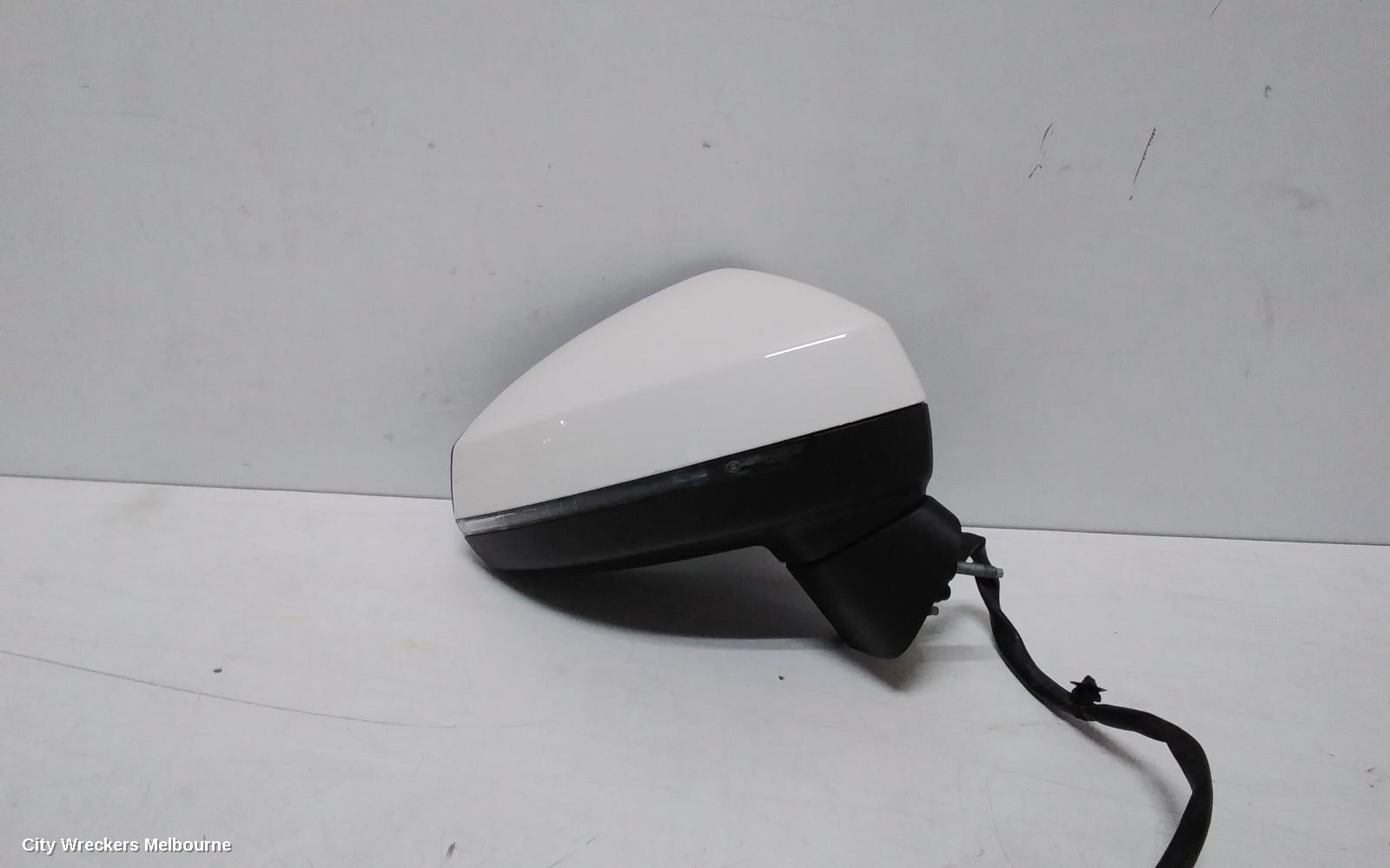 AUDI A3 RIGHT DOOR MIRROR, 8V, A3, HATCH, POWER FOLD, HEATED, W/ LANE CHANGE/TRAFFIC JAM ASSIST TYPE (6XE/79D), 03/2013 - 10/2020