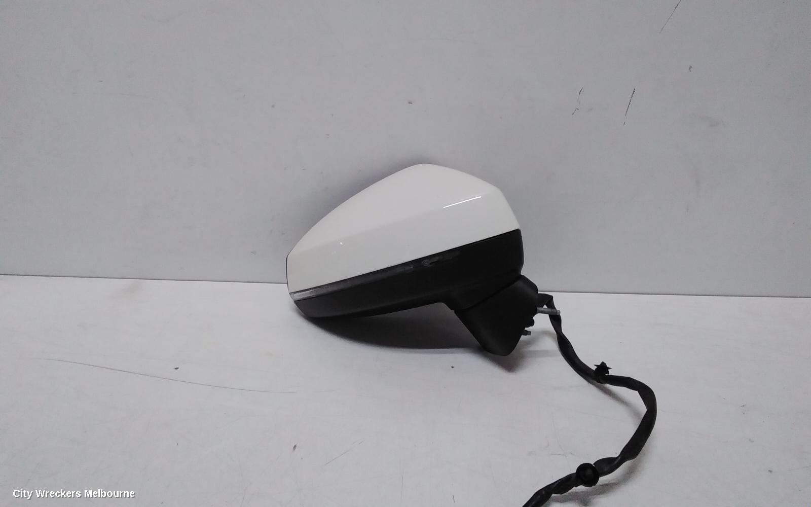 AUDI A3 RIGHT DOOR MIRROR, 8V, A3, HATCH, POWER FOLD, HEATED, W/ LANE CHANGE/TRAFFIC JAM ASSIST TYPE (6XE/79D), 03/2013 - 10/2020