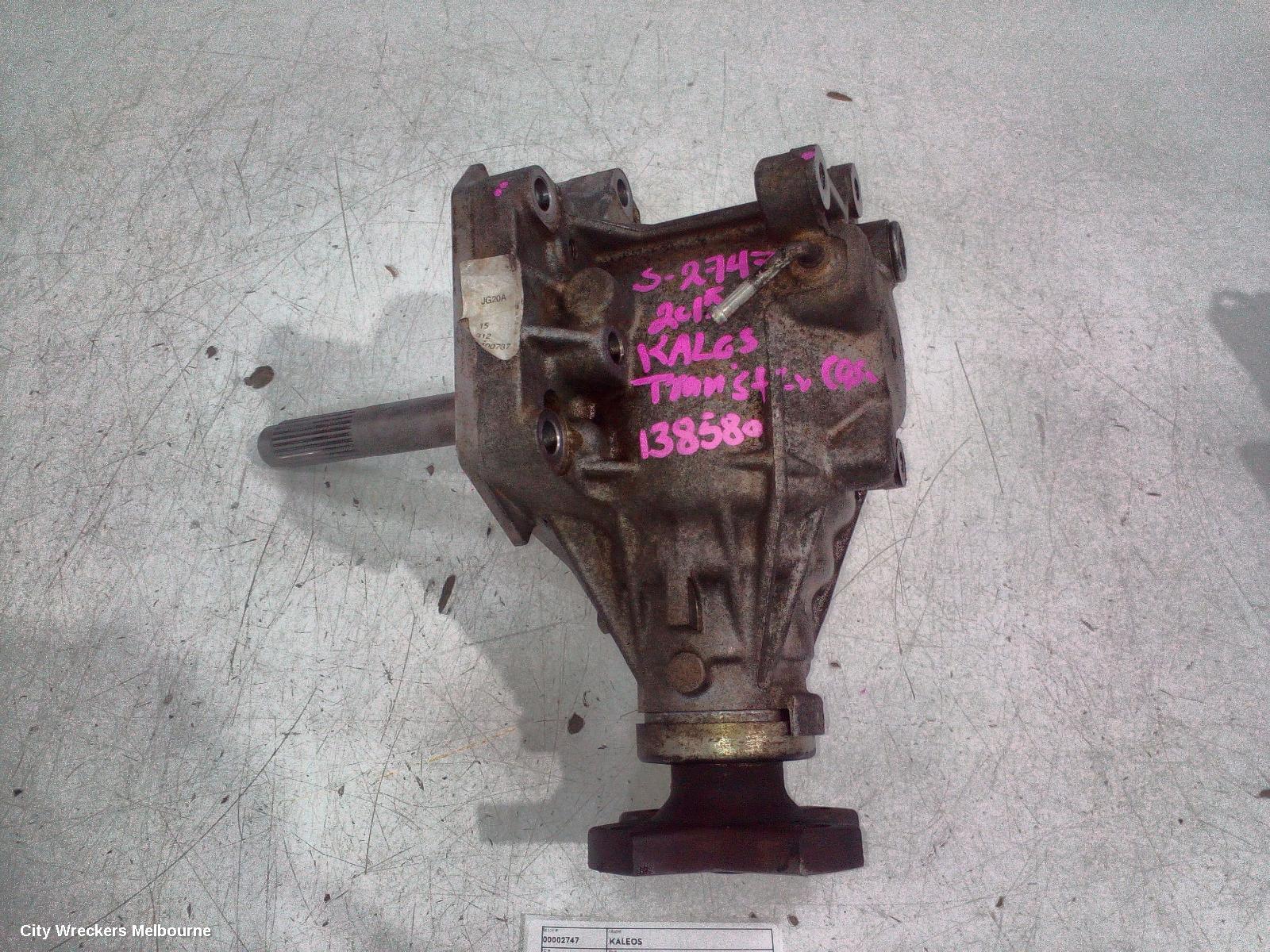 RENAULT KALEOS TRANSFER CASE, AUTO, PETROL, 2.5, AWD, H45, 09/2008 - 04/2016