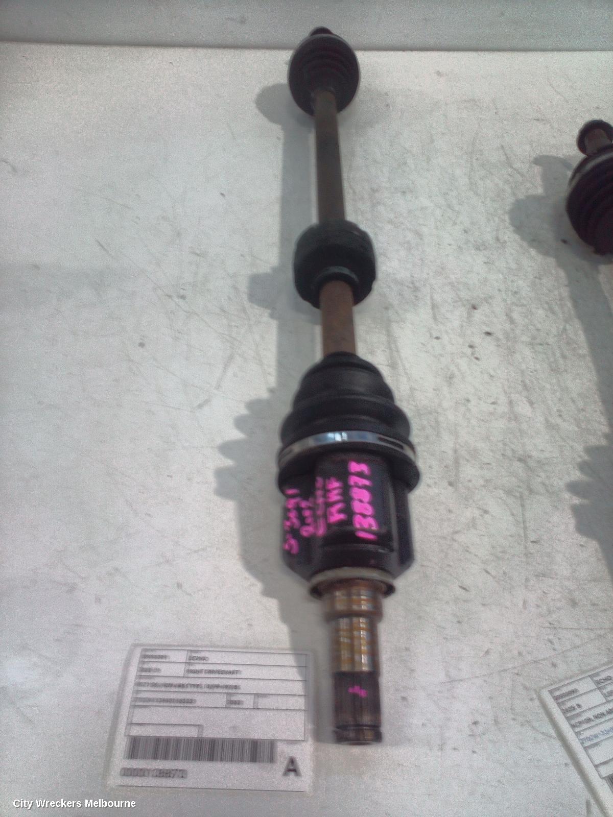 TOYOTA ECHO RIGHT DRIVESHAFT, NCP10R, NON ABS TYPE, 10/1999 - 09/2005