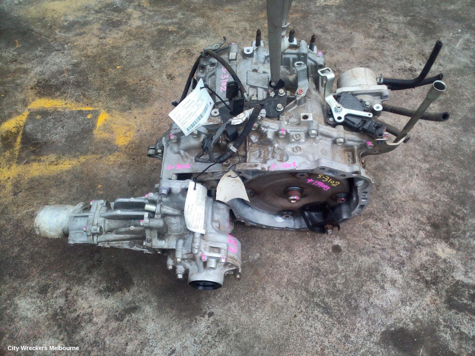 MITSUBISHI OUTLANDER TRANS/GEARBOX, AUTO, AWD, PETROL, 2.4, 4J12, W/ TRANSFER CASE, ZJ, W1CJA1A4X CODE, 10/2012 - 12/2014