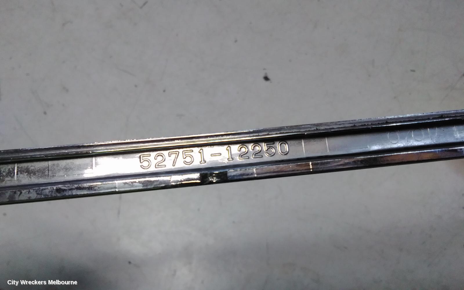 TOYOTA COROLLA REAR BUMPER, REAR BUMPER MOULDING (CENTRE), ZRE182R, HATCH, 08/2012 - 03/2015